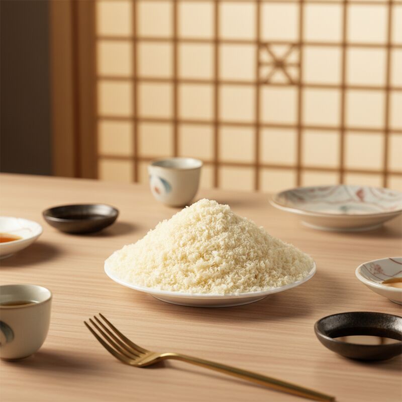 مادة القمح الصناعية (بانكو) فتات الخبز بحجم 2-12 ملم و رطوبة أقصاها 10٪ لمعالجة الأغذية